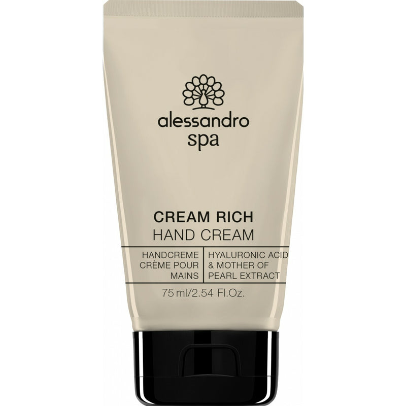 Alessandro CREAM RICH intensively moisturizing hand cream with hyaluronic acid 75ml + gift hand cream