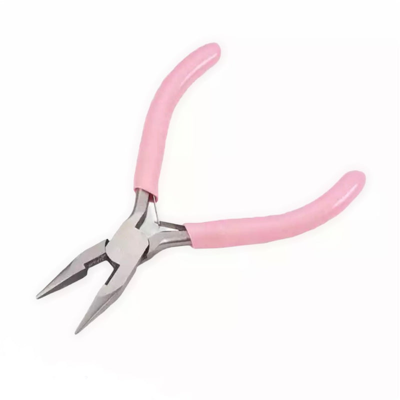 Pink pliers for removing extensions