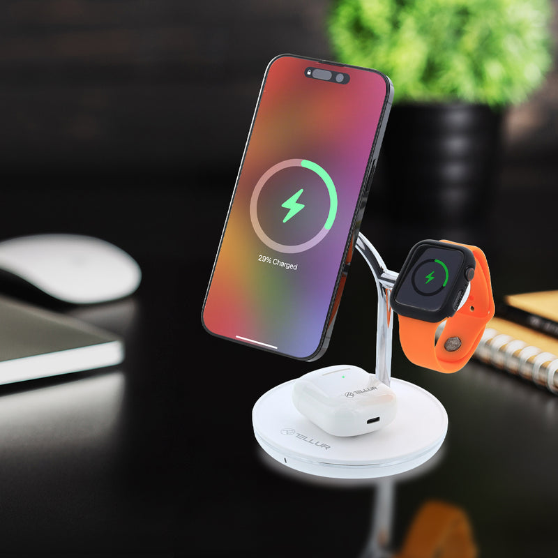 Tellur 3in1 MagSafe Wireless Desk Charger