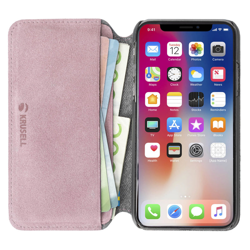 Krusell Broby 4 Card SlimWallet Apple iPhone XS Max pink 