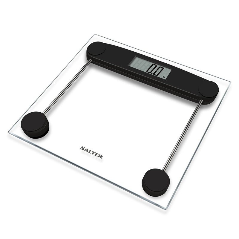Компактные стеклянные электронные напольные весы Salter 9208 BK3R