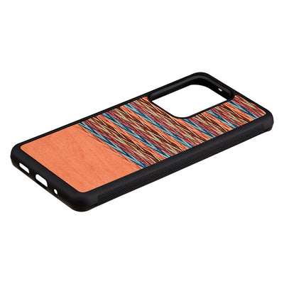MAN&amp;WOOD case for Galaxy S20 Ultra browny check black