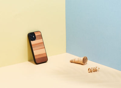 Чехол MAN&amp;WOOD для iPhone 12 mini sabbia черный