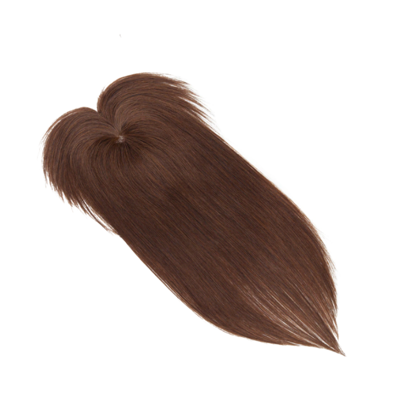 Парик из натуральных волос с челкой 8,5 см x 8,5 см