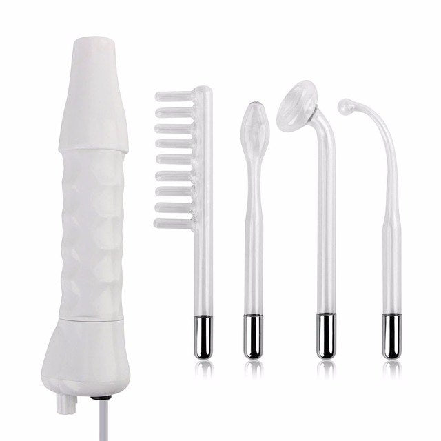 High frequency electrode, electrotherapy, for removing acne, scars, wrinkles