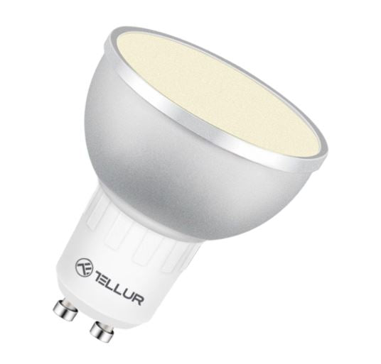 Умная светодиодная светодиодная лампа Tellur WiFi GU10, 5 Вт, белый/теплый/RGB, диммер