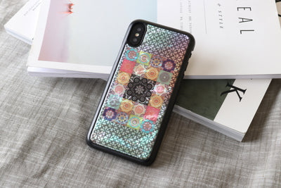 iKins SmartPhone case iPhone XS/S flower garden black