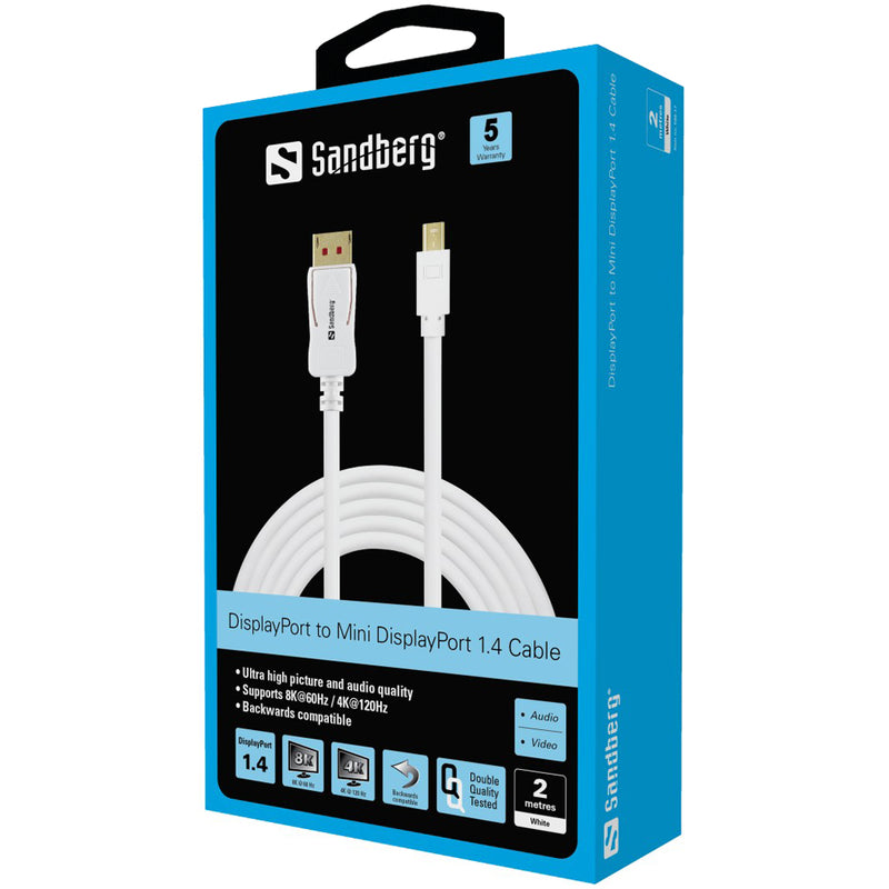 Sandberg 509-17 DP-MiniDP 1,4 8K60Гц 2м
