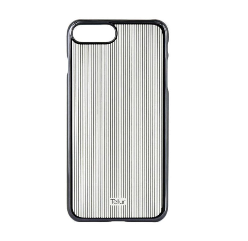Жесткий чехол Tellur Cover для iPhone 7 Plus с вертикальными полосками, черный