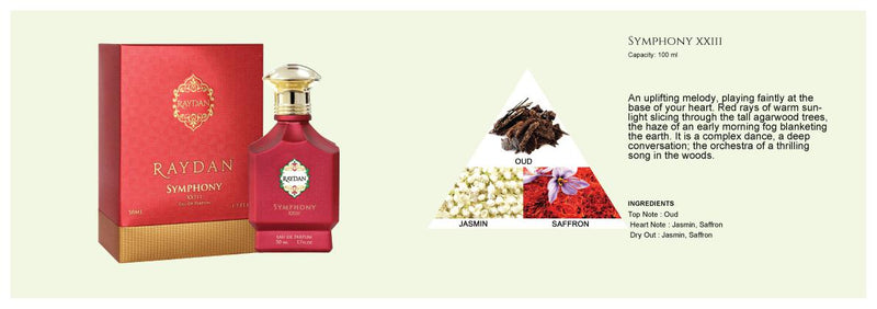 Raydan Symphony XXIII EDP Perfume 50 ml + gift Previa hair product