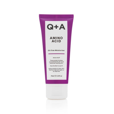 Q+A Amino Acid Oil-Free Moisturiser Bealiejinis drėkinamasis veido kremas su aminorūgštimis, 75ml