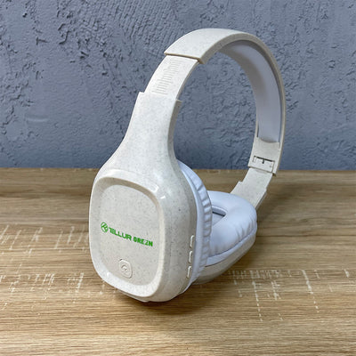 Tellur Green Bluetooth Over-Ear Headphones Pulse Foldable Cream