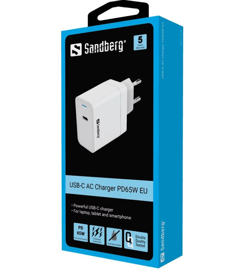 Зарядное устройство переменного тока Sandberg 441-48 USB-C PD65W EU 