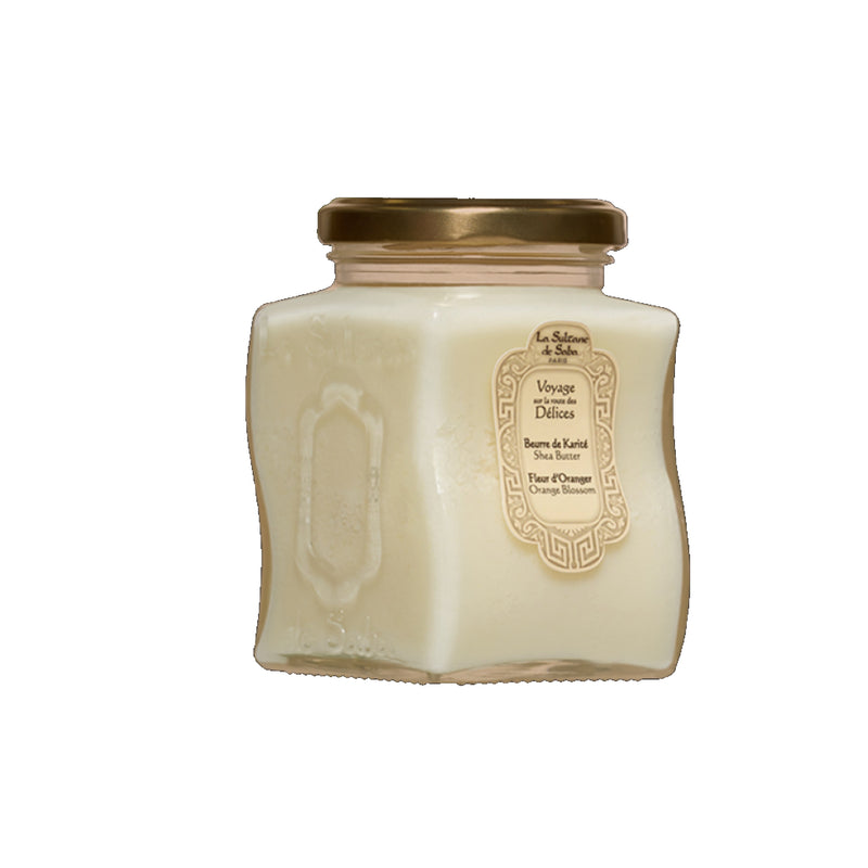 La Sultane de Saba Taukmedžio sviestas Ajurvedos – gintaras, vanilė, pačiulis 300g +dovana CHI Silk Infusion Šilkas plaukams
