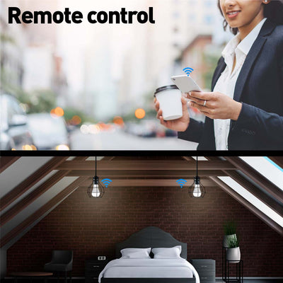Лампа Tellur Smart WiFi E27, 9 Вт, белый/теплый/RGB, диммер
