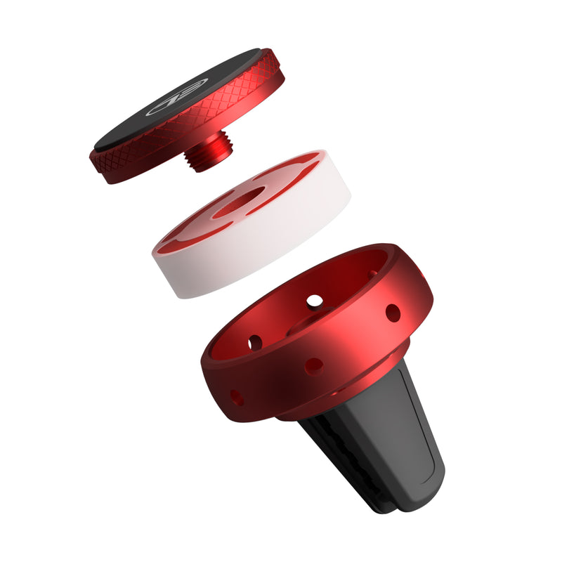 Автомобильный держатель телефона Tellur FreshDot, магнитный, ароматизатор Bubble Gum, крепление для вентиляционного отверстия красный
