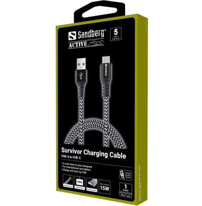 Sandberg 441-36 Survivor USB-C- USB-A Cable 1M 