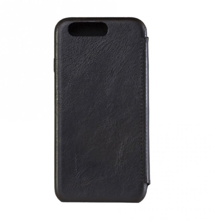 Чехол Tellur Book Slim из натуральной кожи для iPhone 7 Plus насыщенного черного цвета