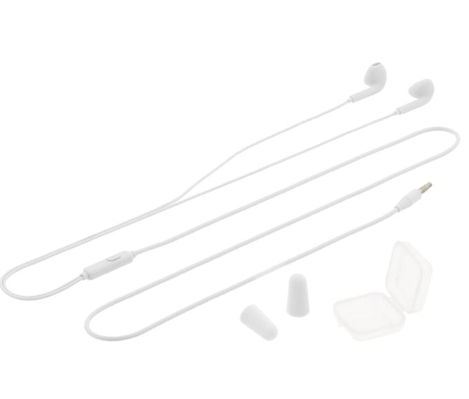 Tellur In-Ear Headset Fly, Noise Reduction Memory Foam Ear Plugs White