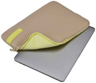 Чехол Logic Reflect MacBook Sleeve 13 REFMB-113 Plaza Taupe/Sun-Lime (3204684)