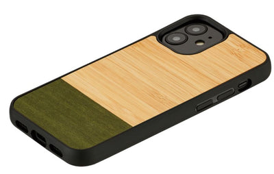 MAN&amp;WOOD case for iPhone 12 mini bamboo forest black