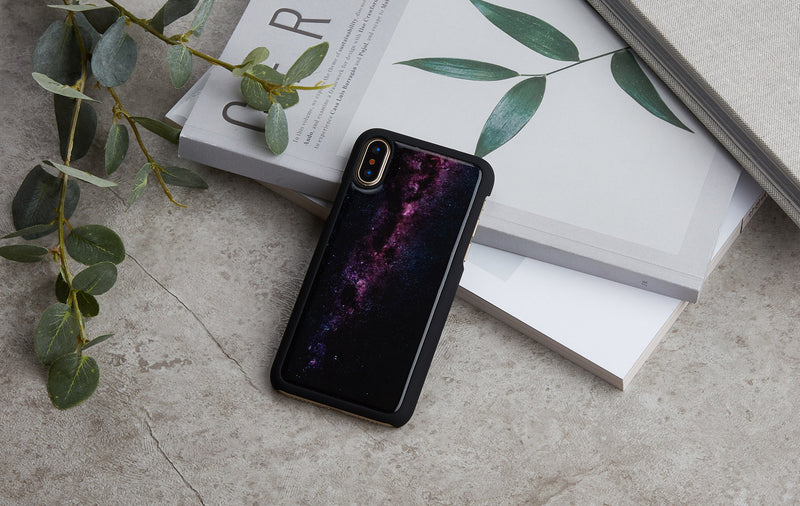 iKins SmartPhone case iPhone XS/S milky way black