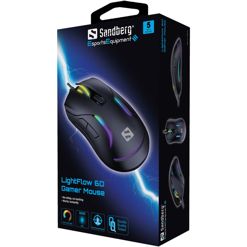 Sandberg 640-27 LightFlow 6D Gamer Mouse