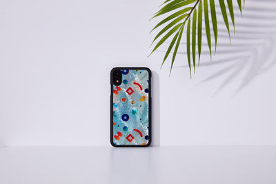 Чехол iKins для смартфона iPhone XR poppin rock черный