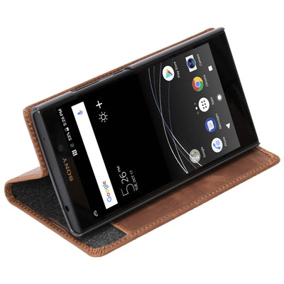 Krusell Sunne 2 Card Foliowallet Sony Xperia L2 vintage cognac