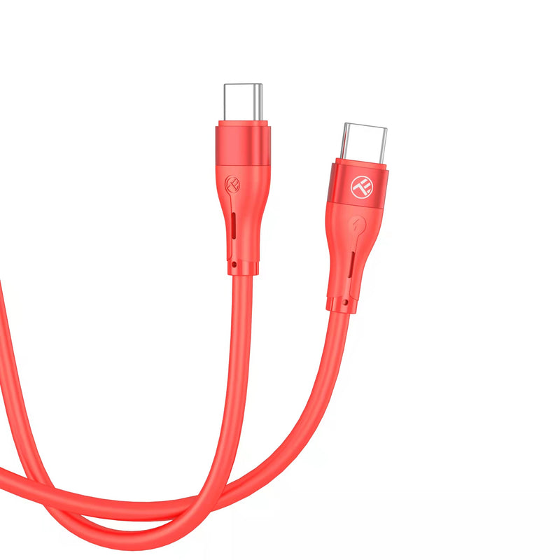 Tellur Silicone Type-C to Type-C Cable PD60W 1m Ed