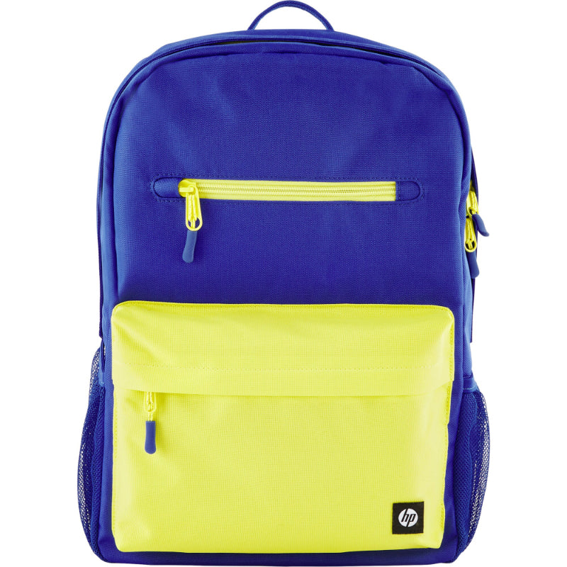 HP Campus 15.6 Backpack - 17 Liter Capacity - Bright Dark Blue, Lime 