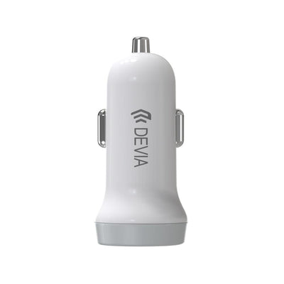 Автомобильное зарядное устройство серии Devia Smart для Lightning (5V3.1A,2USB) белое