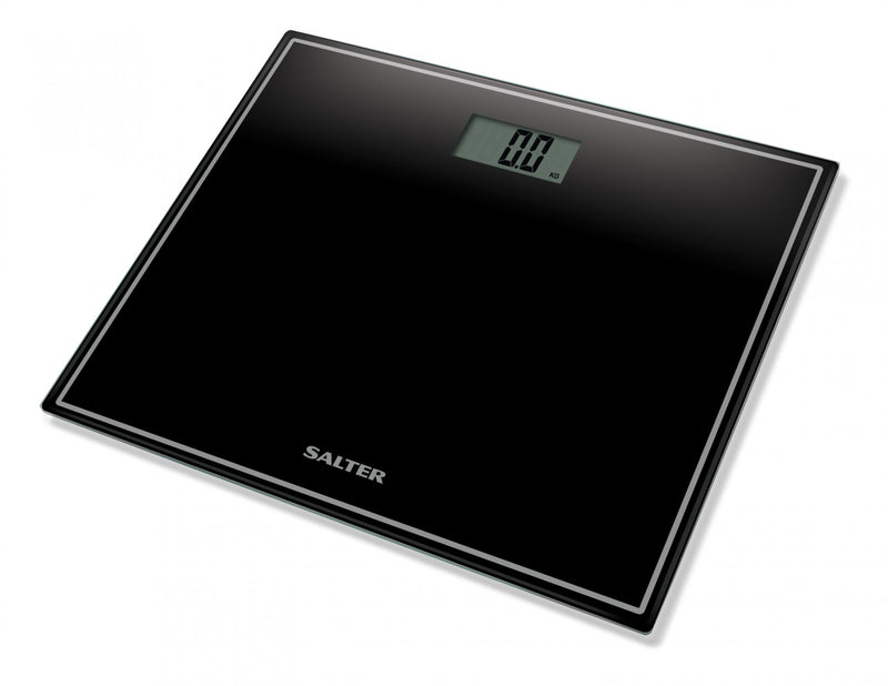 Компактные стеклянные электронные напольные весы Salter 9207 BK3R - черные