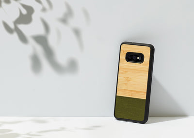 MAN&amp;WOOD Чехол для смартфона Galaxy S10e бамбуковый лес черный