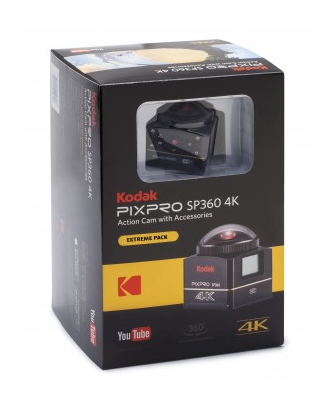 Kodak SP360 4k Extreme Kit Black 