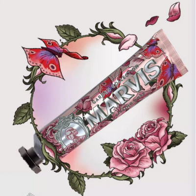 Marvis Kissing Rose Mėtų ir rožių aromato dantų pasta, 75ml