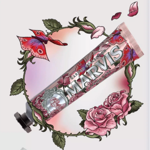 Marvis Kissing Rose Toothpaste with mint and rose aroma, 75ml