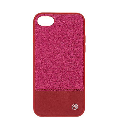 Чехол Tellur Synthetic Leather Glitter II для iPhone 8 розовый