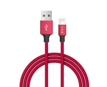 Devia Pheez series USB-C TO Lightning cable 1M red