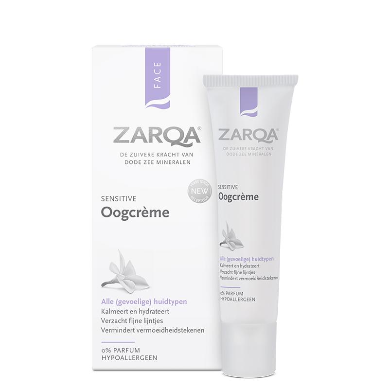 Крем для глаз Zarqa для чувствительной кожи, 15 мл + подарок косметический продукт Previa