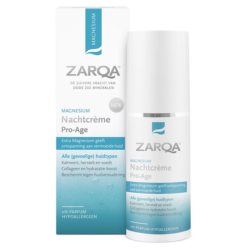 Zarqa magnesium night cream for mature skin 50ml + gift Previa cosmetic product 