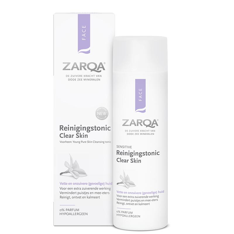 Zarqa clear skin cleansing tonic for acne-prone skin 200ml + gift Previa cosmetics