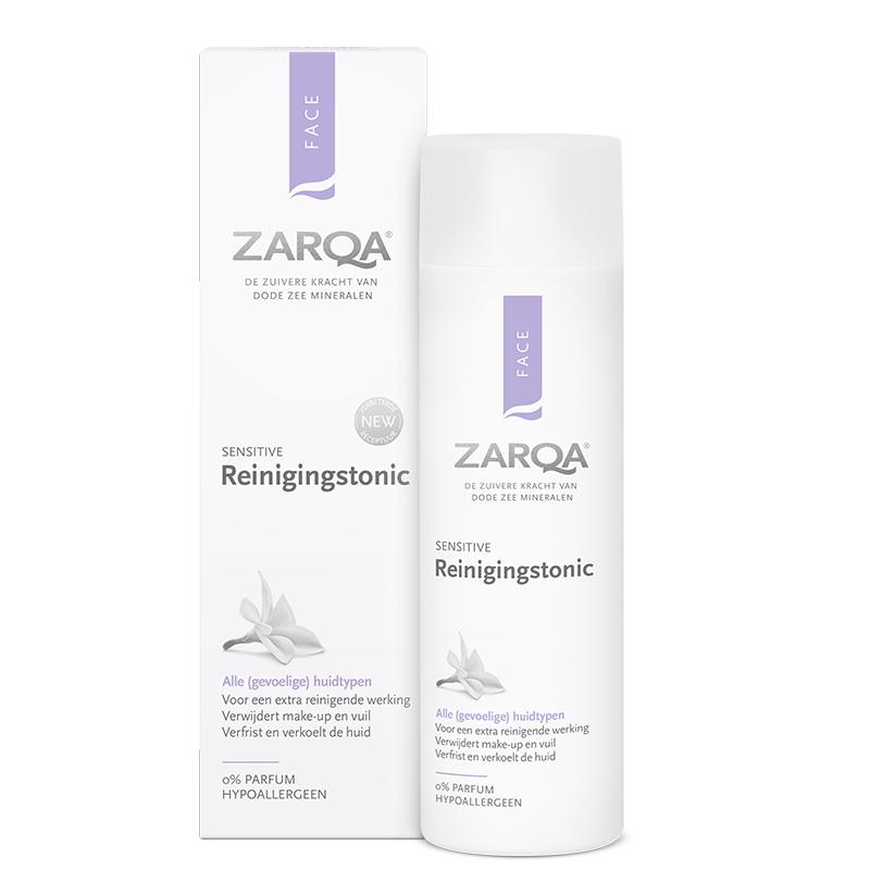 Очищающий тоник Zarqa для чувствительной кожи, 200мл + подарок косметический продукт Previa