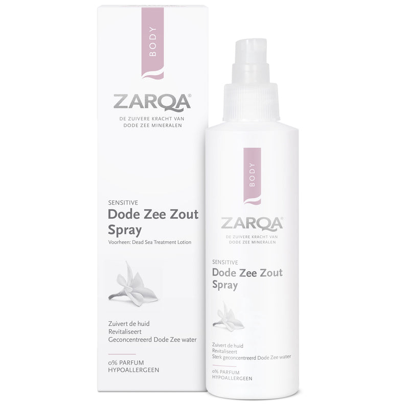 Zarqa negyvosios jūros druskos purškiklis 200ml +dovana Previa kosmetikos priemonė