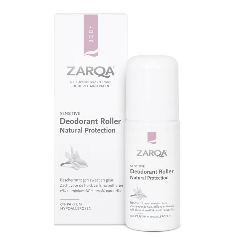 Zarqa natural protective roll-on deodorant 50ml + gift Previa cosmetic product 