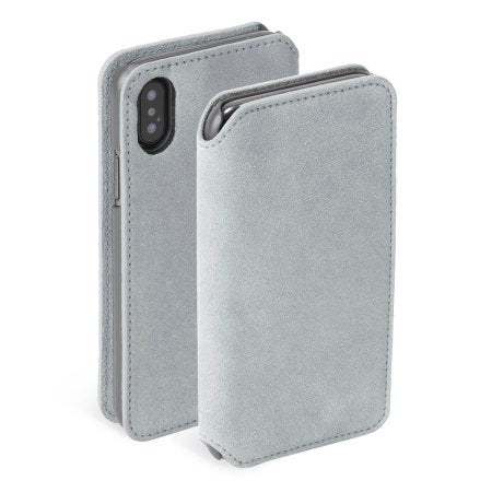 Krusell Broby 4 Card SlimWallet Apple iPhone XS light grey 