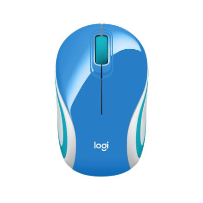 Logitech Mouse Wireless M187 Mini Mouse Blue - USB receiver