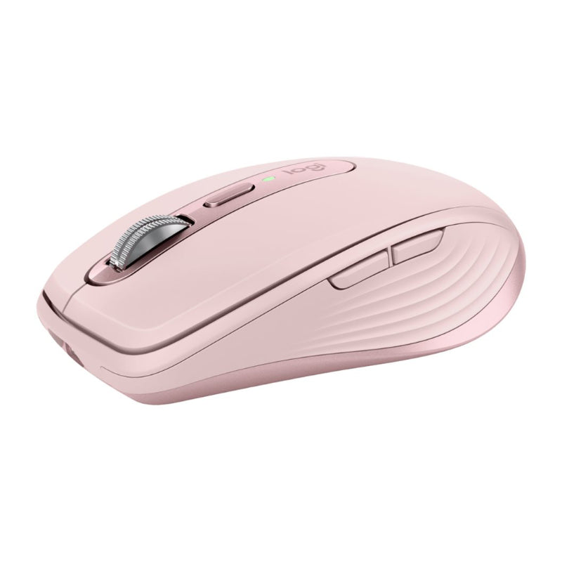 Мышь Logitech MX Anywhere 3S — беспроводная RF + Bluetooth, лазерная, 8000 точек на дюйм, розовая