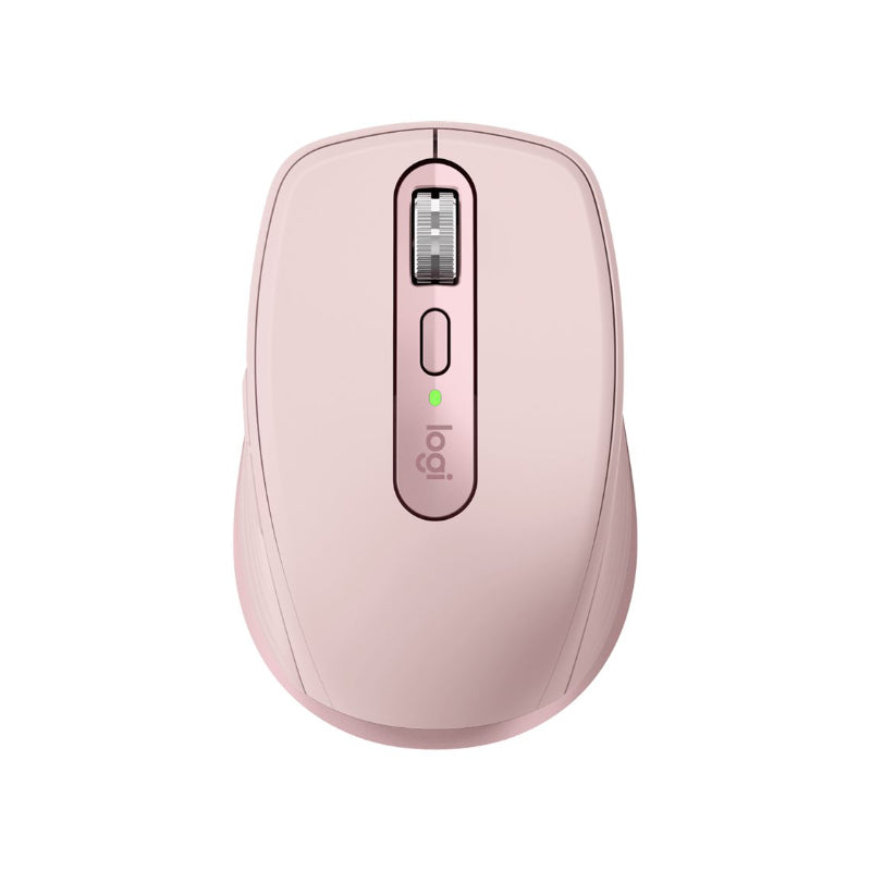  Logitech MX Anywhere 3S Mouse - RF Wireless + Bluetooth, Laser, 8000 DPI, Rose