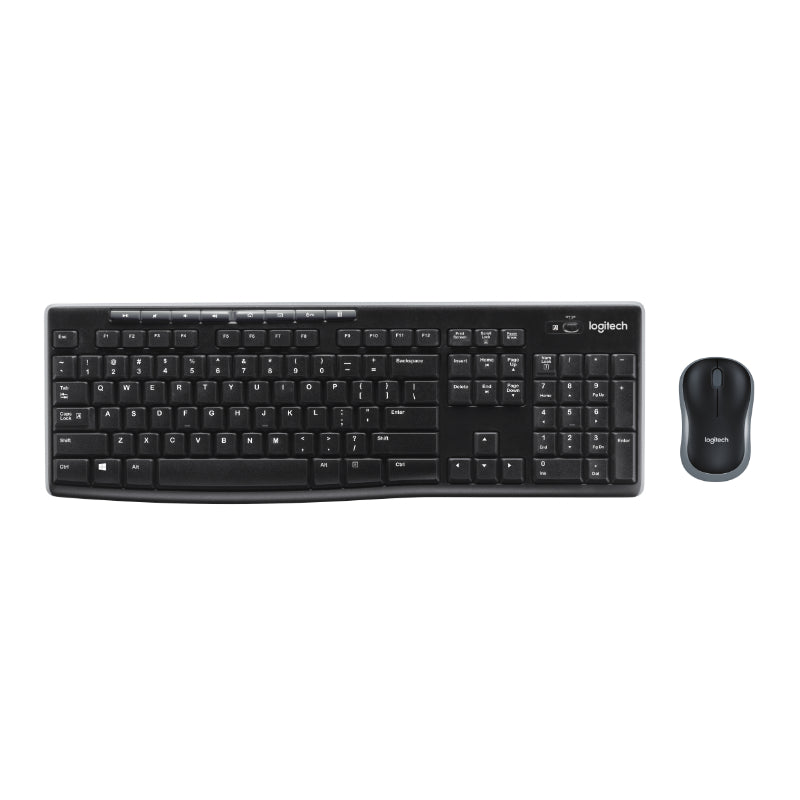 Клавиатура Logitech MK270, черная, США/Международная раскладка